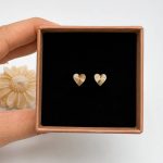 گوشواره قلب مدل میخی