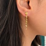 گوشواره ونکلیف شرابه ای