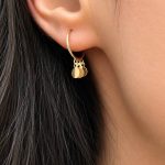 گوشواره حلقه ای پولکی