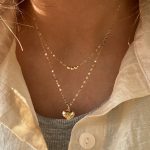 گردنبند دو لاین گوی و قلب