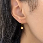 گوشواره حلقه ای گل