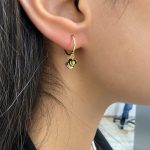 گوشواره حلقه ای سه قلب