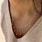 گردنبند شرابه ای گوی دار