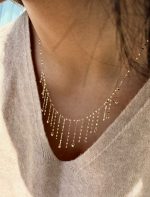 گردنبند شرابه ای گوی دار