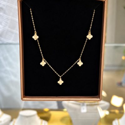 گردنبند پنج گل ونکلیف تراش