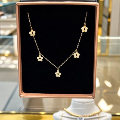 گردنبند پنج گل تراش